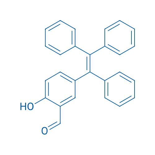 2-羟基-5-(1,2,2-三苯基乙烯基)苯甲醛 分子结构式