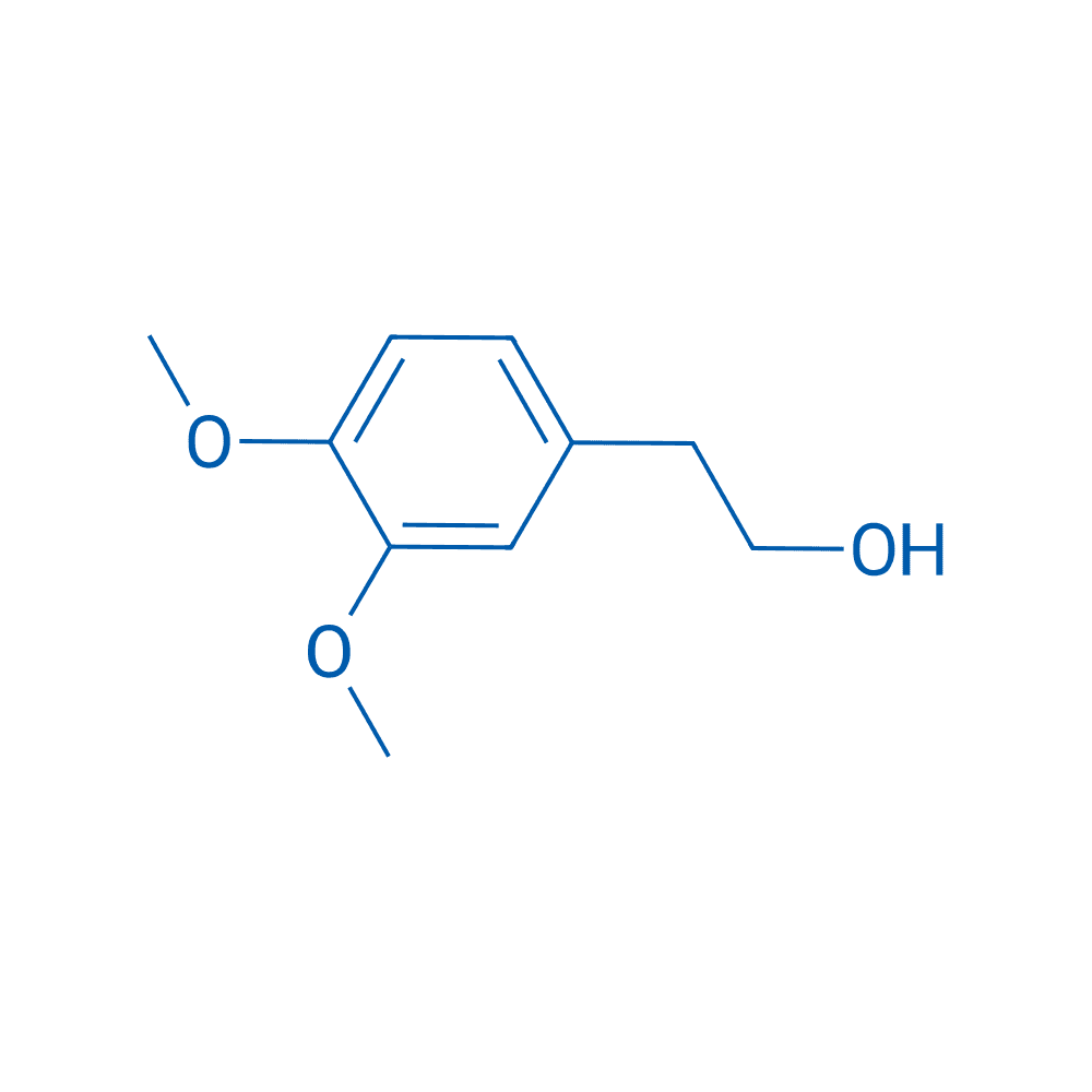 3,4-二甲氧基苯乙醇 分子结构式