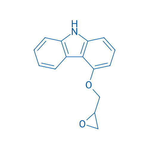 4-(2,3-环氧丙氧基)-咔唑 分子结构式