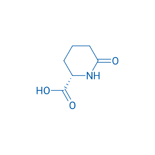 (S)-2-哌啶酮-6-羧基酸 分子结构式