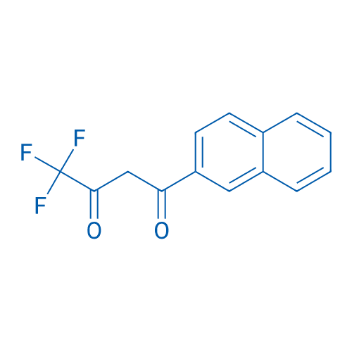 4,4,4-三氟-1-(萘-2-基)丁烷-1,3-二酮 分子结构式