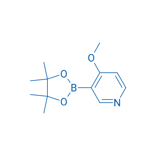 4-甲氧基吡啶-3-硼酸频哪醇酯 分子结构式