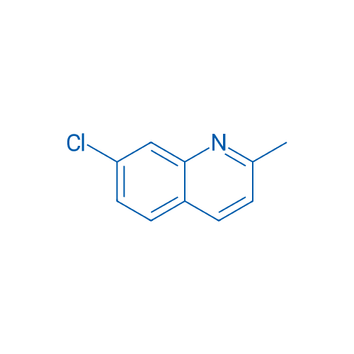 7-氯-2-甲基喹啉 分子结构式