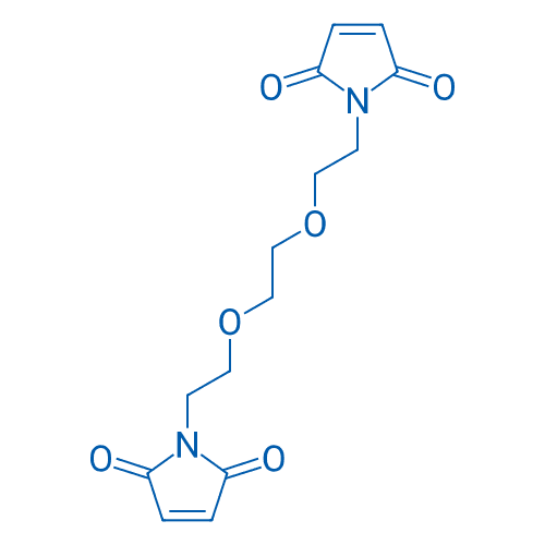 1,1'-((乙烷-1,2-二基双(氧基))双(乙烷-2,1-二基))双(1H-吡咯-2,5-二酮) 分子结构式