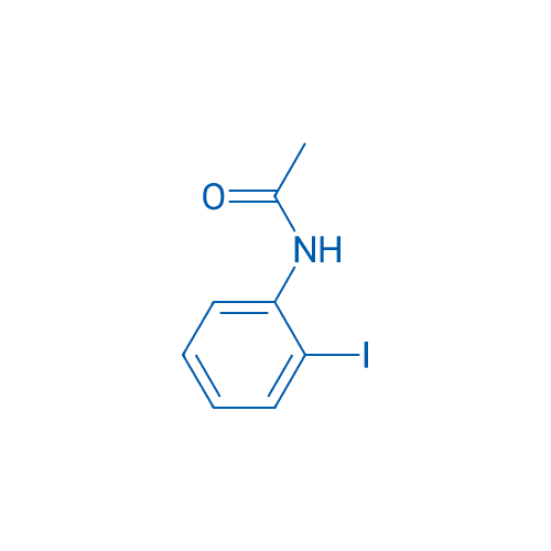 N-(2-碘苯基)乙酰胺 分子结构式