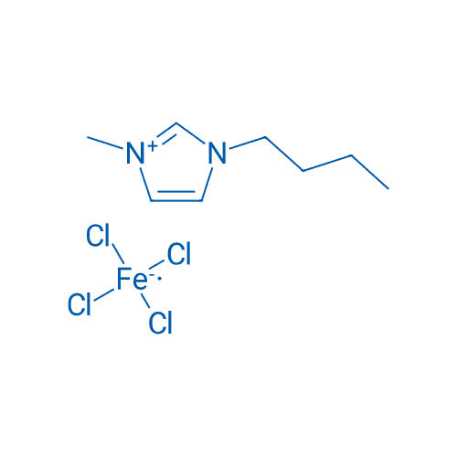 1-丁基-3-甲基-1H-咪唑-3-鎓四氯高铁酸盐 分子结构式