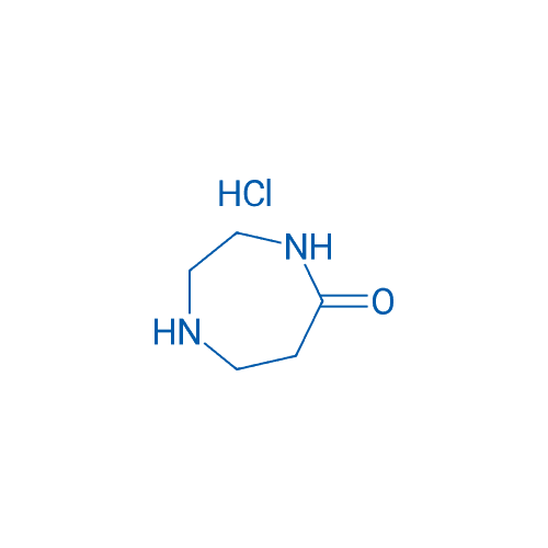 1,4-二氮杂-5-环庚酮盐酸盐 分子结构式