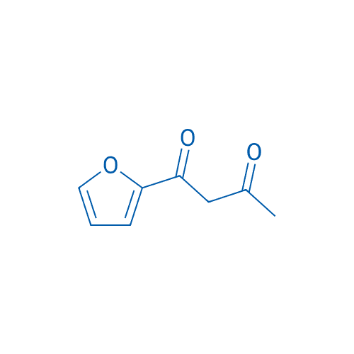 1-(呋喃-2-基)丁-1,3-二酮 分子结构式