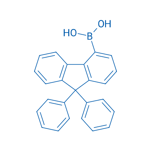 9,9-二苯基芴-4-硼酸 分子结构式