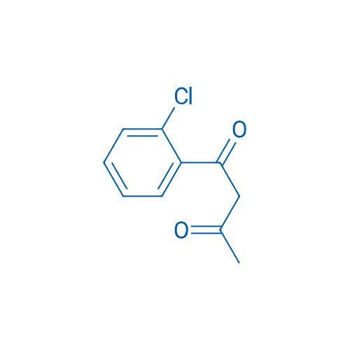1-(2-氯苯基)丁-1,3-二酮 分子结构式