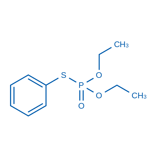 O,O-二乙基S-苯基磷酸酯 分子结构式