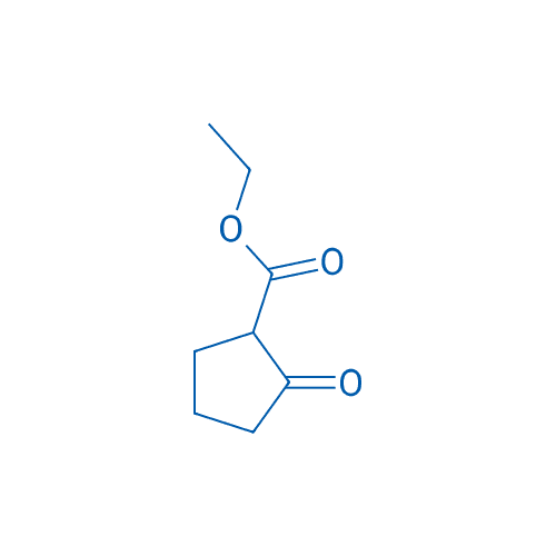 2-氧代环戊羧酸乙酯 分子结构式
