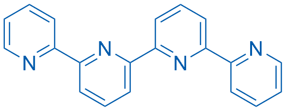 2,2':6',2'':6'',2'''-四联吡啶 分子结构式