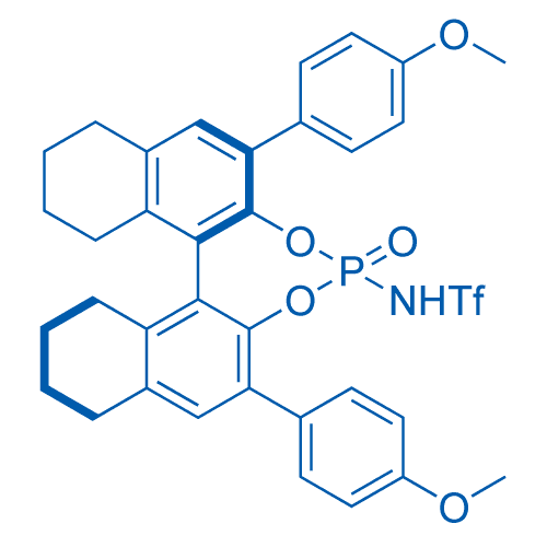 (R)-N-(2,6-双(4-甲氧基苯基)-4-氧化-7a,8,9,10,11,11a,12,13,14,15-十氢二萘并[2,1-d:1',2'-f][1,3,2]二氧杂磷杂环庚-4-基)-1,1,1-三氟甲磺酰胺 分子结构式