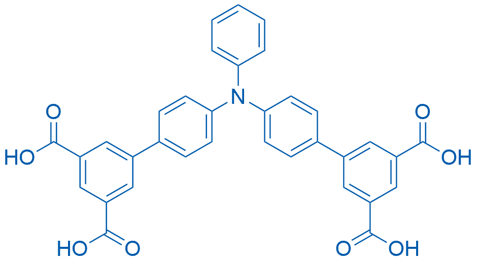 二间苯二甲酸-三苯胺 分子结构式