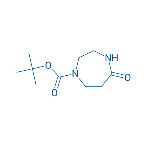 N-Boc-1,4-二氮杂-5-环庚酮 分子结构式