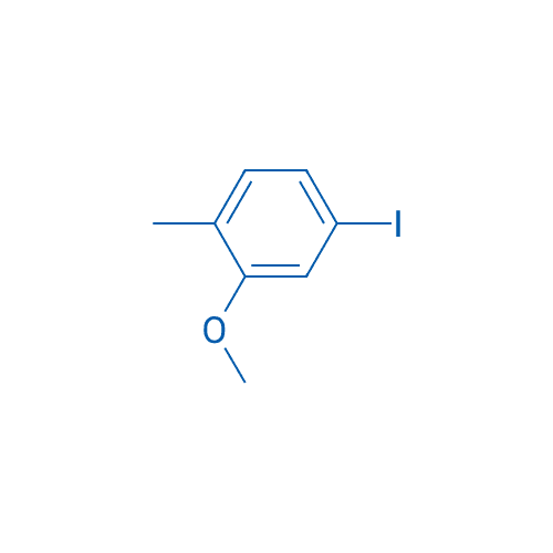 5-碘-2-甲基苯甲醚 分子结构式