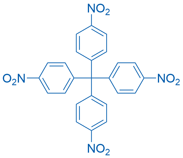 四-4-(硝基苯基)甲烷 分子结构式