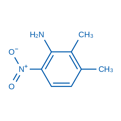2,3-二甲基-6-硝基苯胺 分子结构式