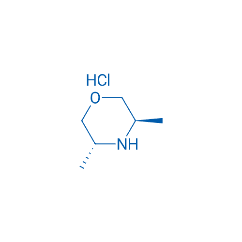 (3R,5R)-3,5-二甲基吗啉盐酸盐 分子结构式