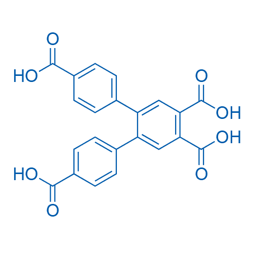 [1,1':2',1''-三联苯]-4,4',4‘',5'-四羧酸 分子结构式
