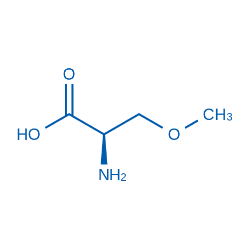 (R)-2-氨基-3-甲氧基丙酸 分子结构式