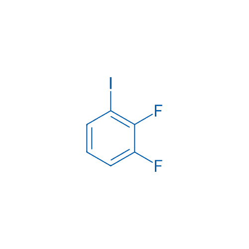 1,2-二氟-3-碘苯 分子结构式