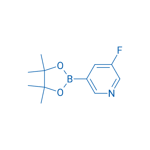 5-氟吡啶-3-硼酸嚬哪醇酯 分子结构式