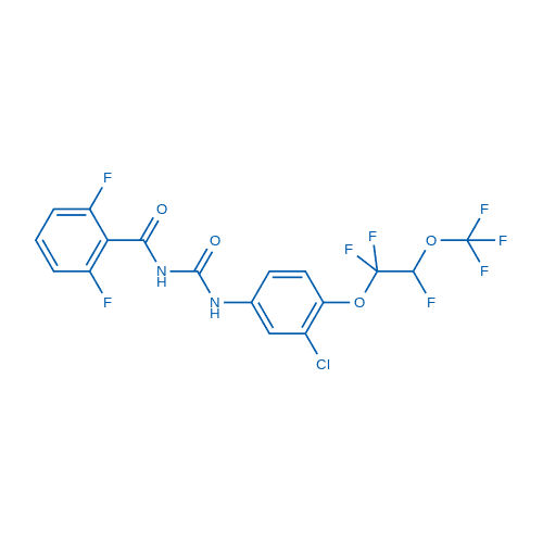 双苯氟脲 分子结构式