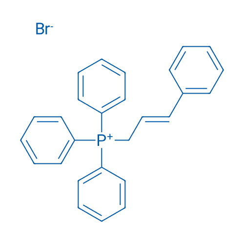 肉桂基三苯基溴化膦 分子结构式
