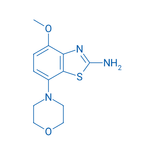 4-甲氧基-7-N-吗啉基苯并[D]噻唑-2-胺 分子结构式