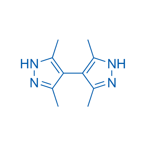 3,5,3,5-四甲基-1H,1H-[4,4]联吡唑 分子结构式