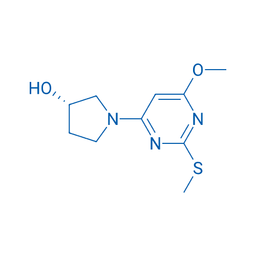 (S)-1-(6-甲氧基-2-(甲硫基)嘧啶-4-基)吡咯烷-3-醇 分子结构式