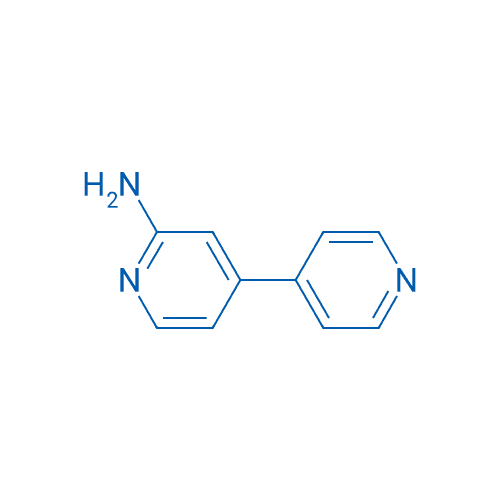 4-(4-吡啶基)吡啶-2-胺 分子结构式