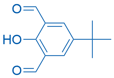 5-(叔丁基)-2-羟基间苯二甲醛 分子结构式
