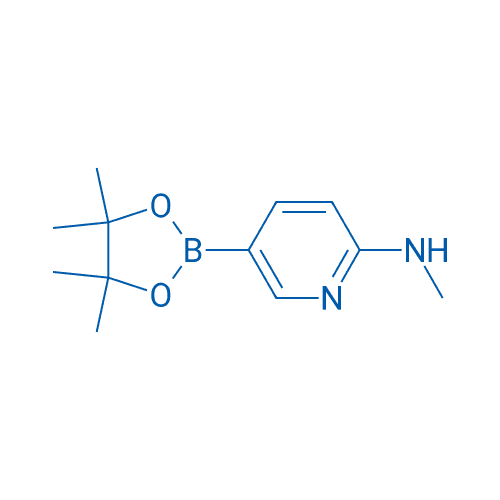 2-甲胺基-5-吡啶硼酸酯 分子结构式