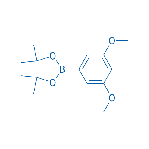 3,5-二甲氧基苯基硼酸频那醇酯 分子结构式