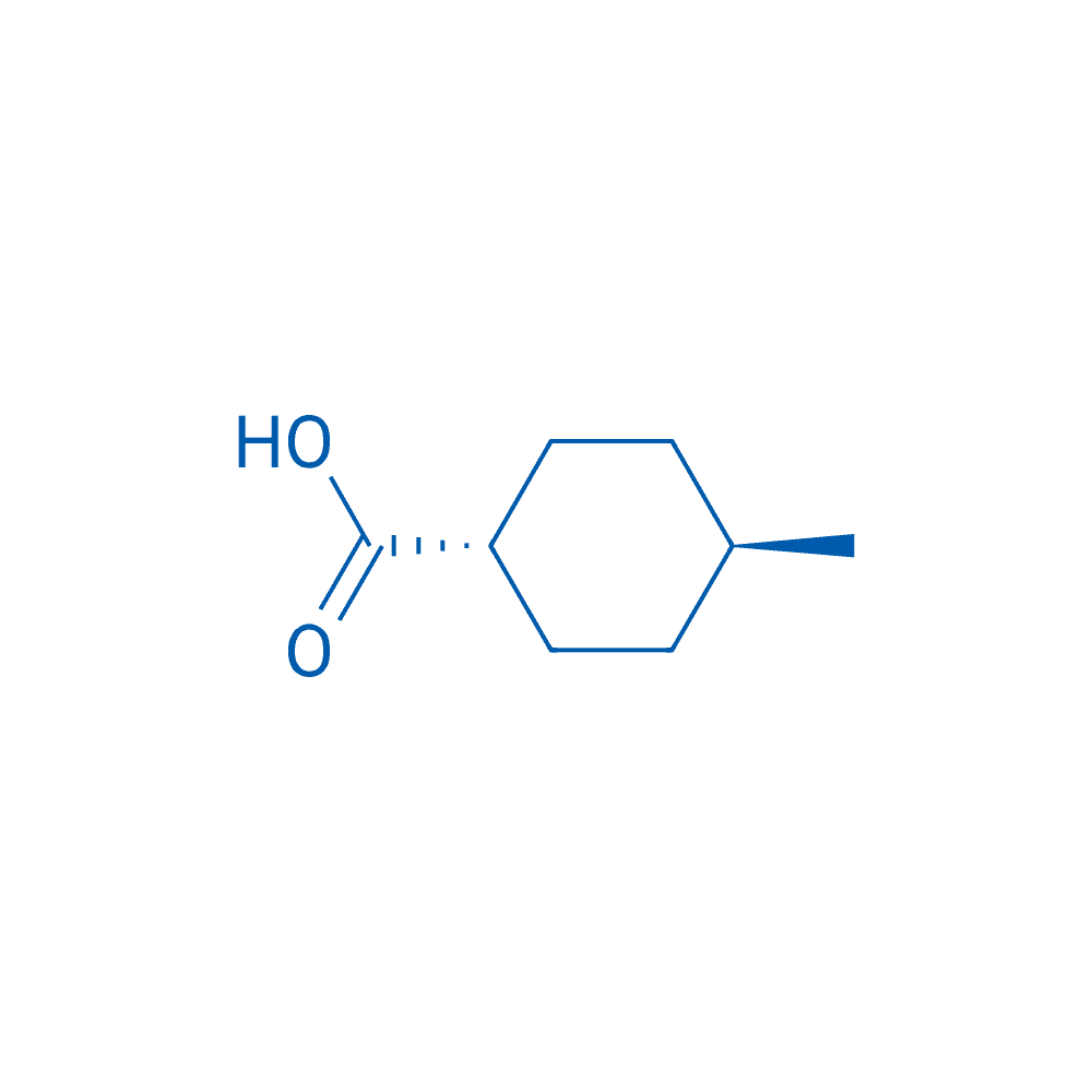反式-4-甲基环己烷羧酸 分子结构式