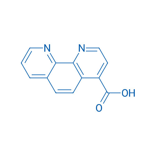 1,10-菲咯啉-4-甲酸 分子结构式