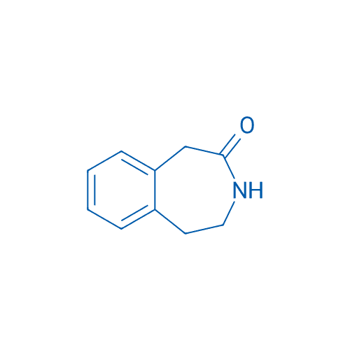 4,5-二氢-1H-苯并[d]氮杂卓-2-(3H)-酮 分子结构式