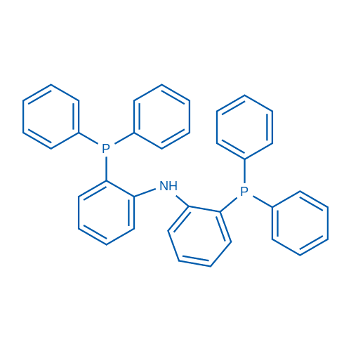 双(2-(二苯基膦基)苯基)胺 分子结构式