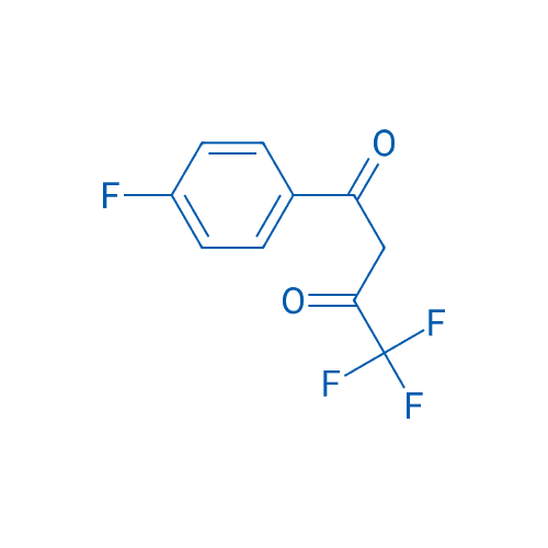 3-(4-氟苯甲酰基)-1,1,1-三氟丙酮 分子结构式