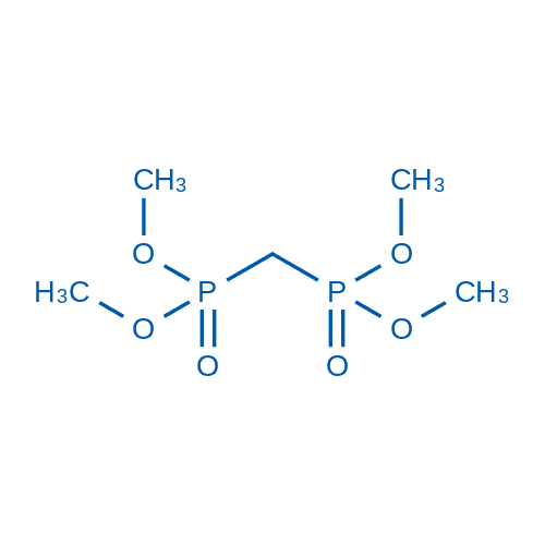 四甲基亚甲基二磷酸酯 分子结构式