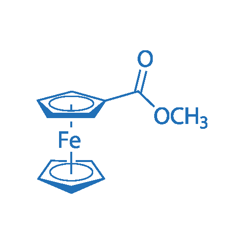 甲氧基羰基二茂铁 分子结构式