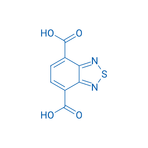 苯并[c][1,2,5]噻二唑-4,7-二羧酸 分子结构式