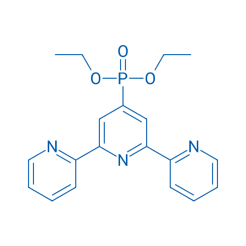 [2,2':6',2''-三联吡啶]-4'-基膦酸二乙酯 分子结构式