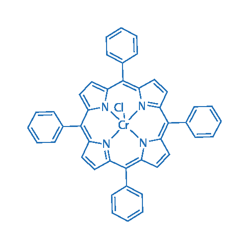(meso-四苯基卟啉)氯化铬 分子结构式