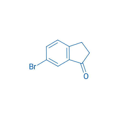 6-溴茚酮 分子结构式