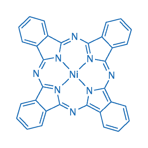 酞菁镍(II) 分子结构式