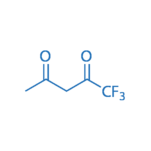 1,1,1-三氟-2,4-戊二酮 分子结构式